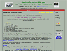 Tablet Screenshot of madisonmarketing-llc.com